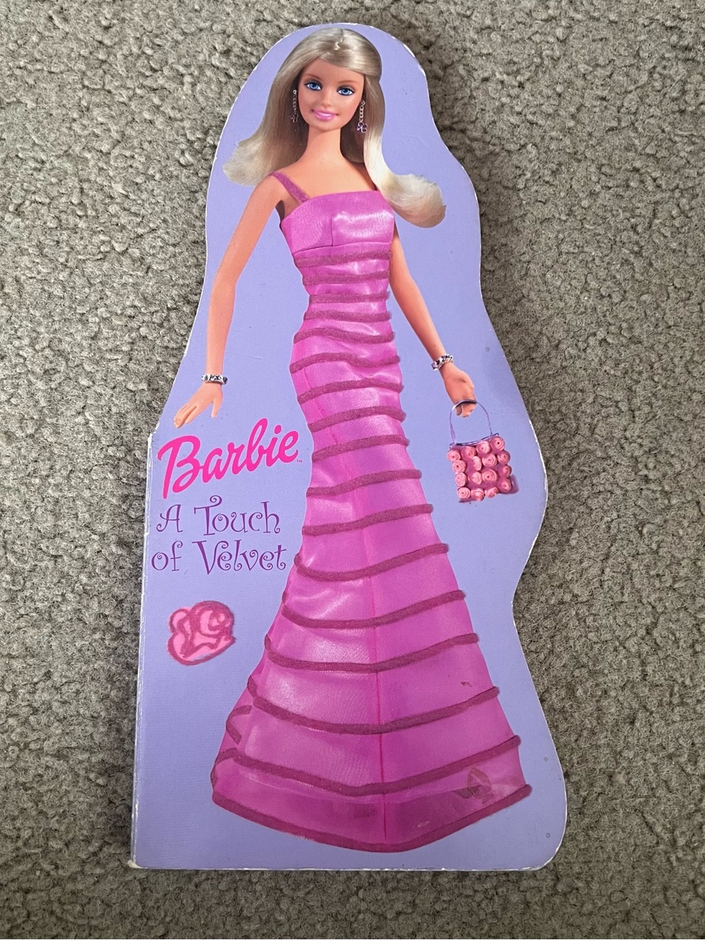 Barbie A Touch of Velvet Pink vintage book